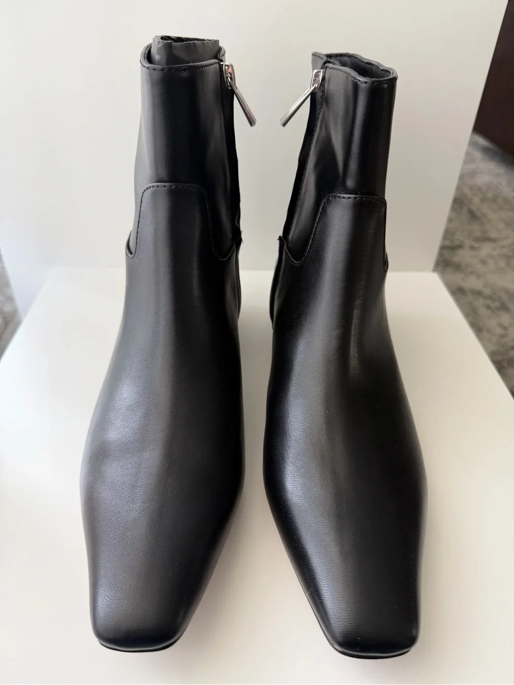 FREE PEOPLE Easy Does It Vegan Black Snip Toe Ankle Boots- Size 7.5 & 8